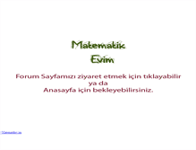 Tablet Screenshot of matematikevim.com